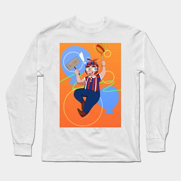 Balloon Boy Long Sleeve T-Shirt by spaceagebarbie